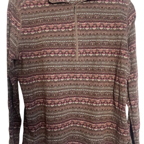 Woolrich Women’s Pullover Half Zip Boho Top Size Medium - Picture 5 of 12